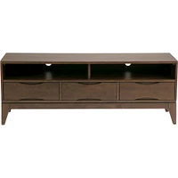 Simpli Home - Harper TV Cabinet for Most TVs Up to 66" - Walnut Brown