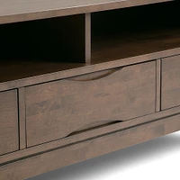 Simpli Home - Harper TV Cabinet for Most TVs Up to 66" - Walnut Brown