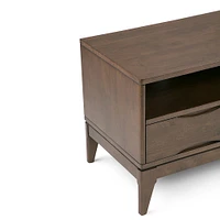 Simpli Home - Harper TV Cabinet for Most TVs Up to 66" - Walnut Brown