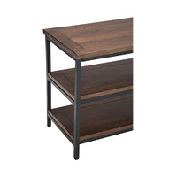 Simpli Home - Skyler TV Stand for Most TVs Up to 66" - Dark Cognac Brown