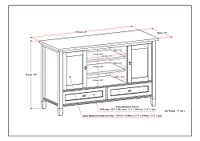 Simpli Home - Warm Shaker SOLID WOOD 47 inch Wide Transitional TV Media Stand in Distressed Grey For TVs up to 50 inches - Distressed Gray