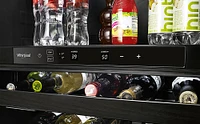 Whirlpool - 14-Bottle Dual Zone Wine Refrigerator