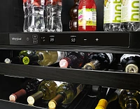 Whirlpool - 14-Bottle Dual Zone Wine Refrigerator