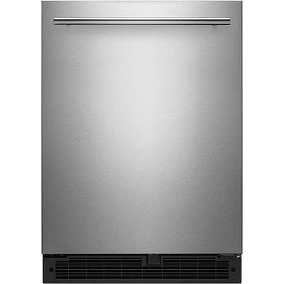 Whirlpool - 5.1 Cu. Ft. Built-In Mini Fridge - Stainless Steel