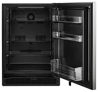 Whirlpool - 5.1 Cu. Ft. Built-In Mini Fridge - Stainless Steel