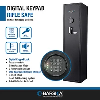 Barska - 4.34 Cu. Ft. Safe for Weapons with Electronic Keypad Lock - Black