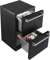 Café - 5.7 Cu. Ft. Dual-Drawer Refrigerator - Matte Black