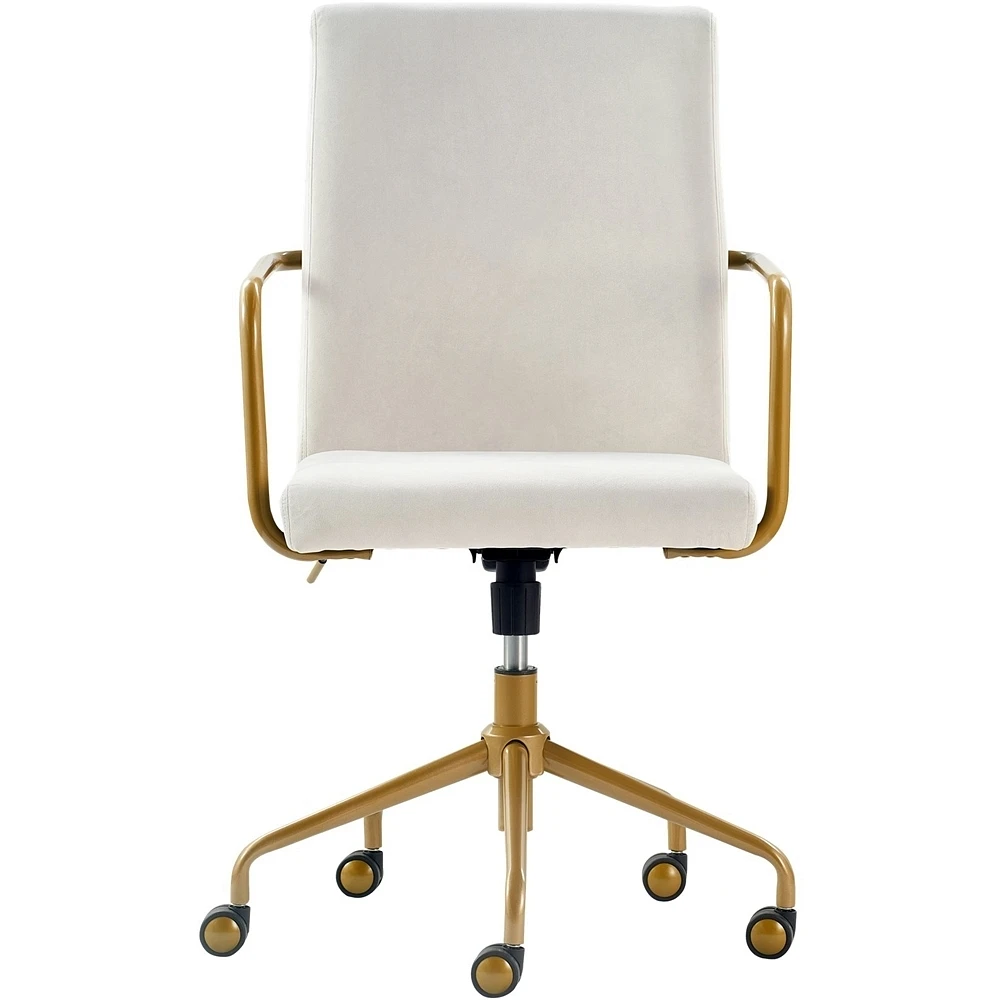 Elle Decor - Giselle Mid-Century Modern Fabric Executive Chair