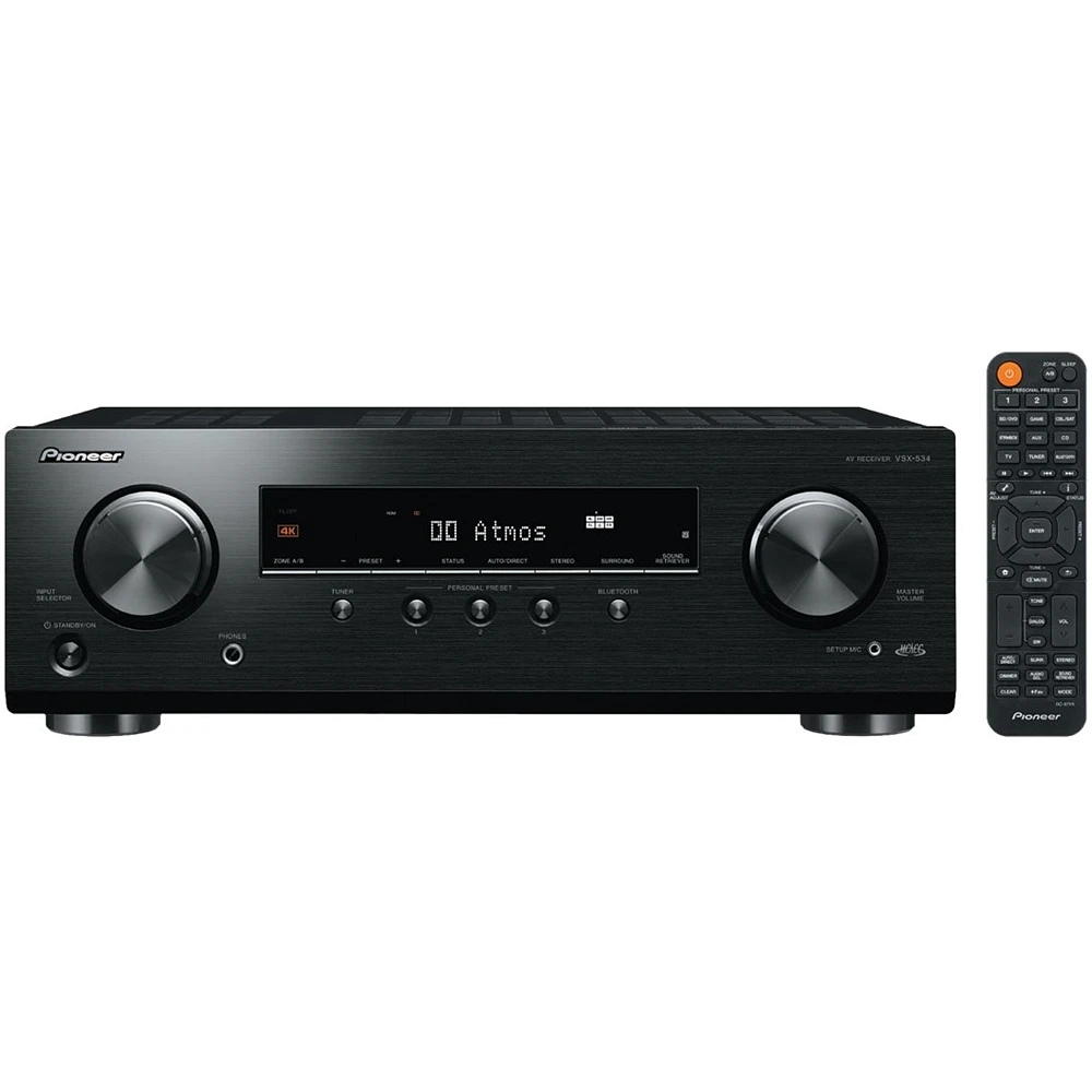 Pioneer - 5.2-Ch. with Dolby Atmos 4K Ultra HD HDR Compatible A/V Home Theater Receiver - Black