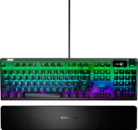 SteelSeries - Apex Pro Full Size Wired Mechanical OmniPoint Adjustable Actuation Switch Gaming Keyboard with RGB Backlighting - Black