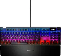 SteelSeries - Apex Pro Full Size Wired Mechanical OmniPoint Adjustable Actuation Switch Gaming Keyboard with RGB Backlighting - Black