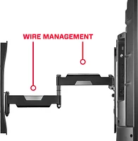 Rocketfish™ - Full-Motion TV Wall Mount for Most 40" - 75" TVs - Black