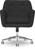 Serta - Ashland Memory Foam & Twill Fabric Home Office Chair