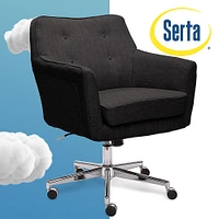 Serta - Ashland Memory Foam & Twill Fabric Home Office Chair