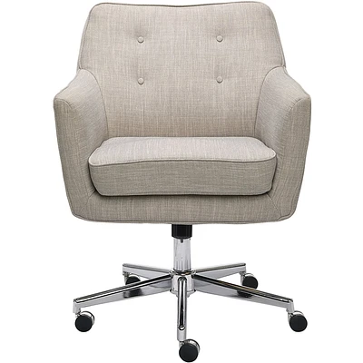 Serta - Ashland Fabric & Memory Foam Home Office Chair - Lure Light Gray