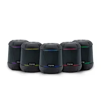 iHome - PlayTough L - Bluetooth Rechargeable Waterproof Portable Speaker with 20-Hour Mega Battery and Color Changing Lighting - Black