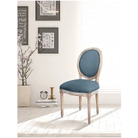OSP Home Furnishings - Lillian Oval Back Chair - Klein Azure