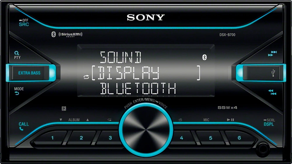 Sony - Built-in Bluetooth - In-Dash Digital Media Receiver - Black