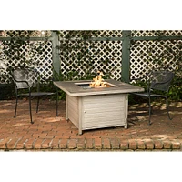 Fire Sense - Langhorne Square Aluminum LPG Fire Pit