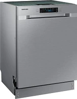 Samsung - Front Control Built-In Dishwasher with Stainless Steel Tub, Integrated Digital Touch Controls, 52dBA - Stainless Steel