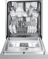 Samsung - Front Control Built-In Dishwasher with Stainless Steel Tub, Integrated Digital Touch Controls, 52dBA - Stainless Steel