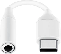 Samsung - USB Type C-to-3.5mm Headphone Jack Adapter - White