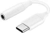 Samsung - USB Type C-to-3.5mm Headphone Jack Adapter - White