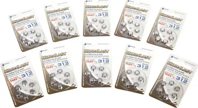 UltraLast - Ultra-Clear™ Size 312 Batteries (60-Pack)