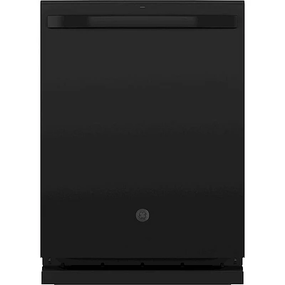 GE - Top Control Built-In Dishwasher with Stainless Steel Tub, 48dBA - Black