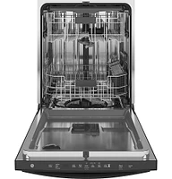 GE - Top Control Built-In Dishwasher with Stainless Steel Tub, 3rd Rack, 46dBA