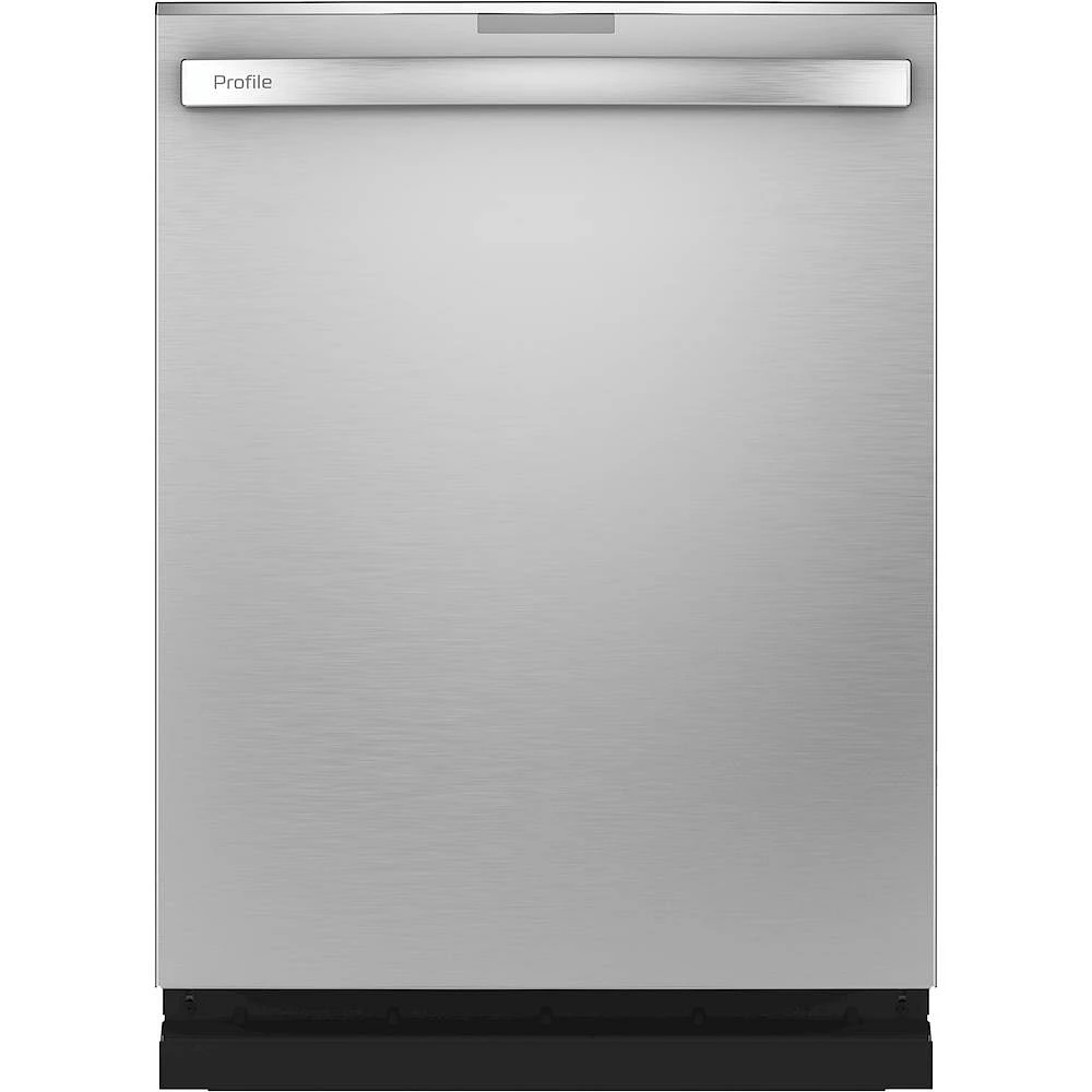 GE Profile - Hidden Control Built-In Dishwasher with Stainless Steel Tub, Fingerprint Resistance, 3rd Rack, dBA