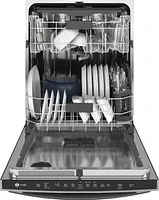 GE Profile - Hidden Control Built-In Dishwasher with Stainless Steel Tub, Fingerprint Resistance, 3rd Rack, dBA