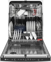 GE Profile - Stainless Steel Interior Fingerprint Resistant Dishwasher with Hidden Controls - Stainless Steel