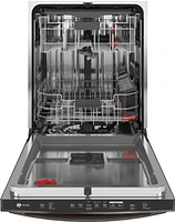 GE Profile - Top Control Built-In Dishwasher with Stainless Steel Tub, 3rd Rack, 39dBA - Black Stainless Steel