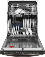 GE Profile - Top Control Built-In Dishwasher with Stainless Steel Tub, 3rd Rack, 39dBA - Black Stainless Steel