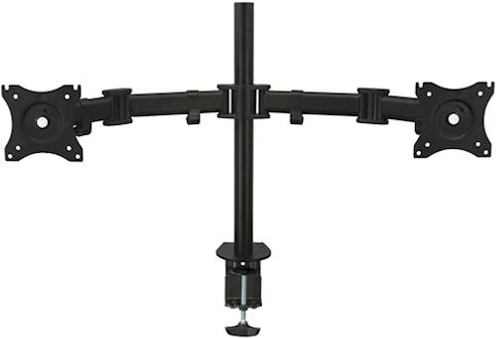 Mount-It! - Full Motion Dual Monitor Desk Mount - Black