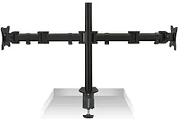 Mount-It! - Full Motion Dual Monitor Desk Mount - Black