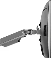 Mount-It! - Dual Monitor Desk Mount w/USB Ports - Silver