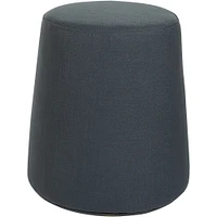 Office Star Products - Active Seat Round Contemporary Fabric Ottoman - Black