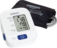 Omron - 3 Series - Automatic Upper Arm Blood Pressure Monitor - Black/White