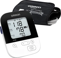 Omron - 5 Series - Wireless Upper Arm Blood Pressure Monitor - White/Black