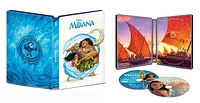 Moana [SteelBook] [Includes Digital Copy] [4K Ultra HD Blu-ray/Blu-ray] [Only @ Best Buy] [2016]
