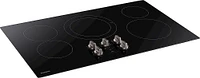 Samsung - 36" Built-In Electric Cooktop - Black