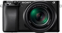 Sony - Alpha 6100 Mirrorless Camera 2-Lens Kit with E PZ 16-50mm and E 55-210mm Lenses - Black