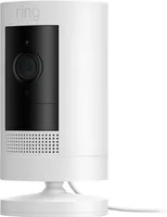 Ring - Stick Up Indoor/Outdoor Wired 1080p Security Camera - White