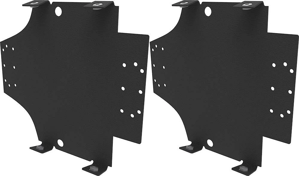 Metra - Amplifier Mounting Bracket for Select Harley-Davidson Road Glide Motorcycles (Pair) - Black