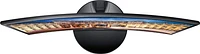 Samsung - Geek Squad Certified Refurbished 24" LED Curved FHD FreeSync Monitor - High Glossy Black