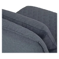 Simpli Home - Burke Contemporary Fabric Chair - Gray/Black