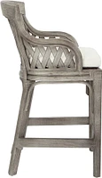 OSP Designs - Plantation Wood Counter Stool - Antique Gray