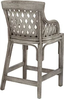 OSP Designs - Plantation Wood Counter Stool - Antique Gray